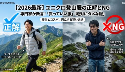 ユニクロで揃える登山服装の正解とNG。専門家が教える「買っていい服・ダメな服」