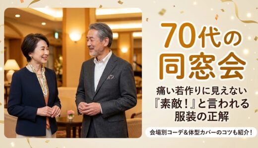 70代同窓会の服装◆老け見え回避！品と若々しさを叶える正解コーデ