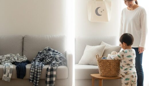パジャマ「どこに置く」問題はこれで解決！ワンアクション収納で継続性が上がる場所別戦略