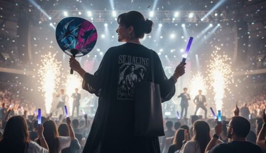 50代K-POPライブ服装：浮かない「大人モノトーン」で体型カバー！快適＆グッズ収納術も徹底解説