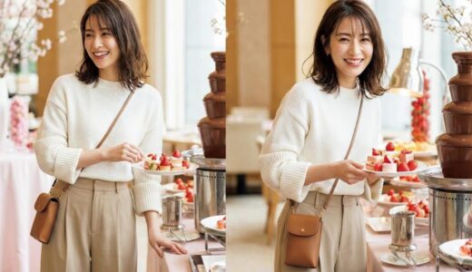 【いちごビュッフェ】元取れ確定！たくさん食べても苦しくない＆写真映えする「ユニクロ高見え」コーデ術