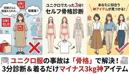【3分でわかる】ユニクロで骨格診断！自己診断のやり方と骨格別「事故らない」神アイテム総まとめ