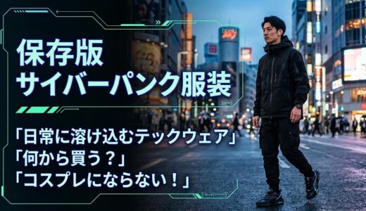 サイバーパンクな服装は何から買う？日常に溶け込むテックウェアの始め方とおすすめブランド
